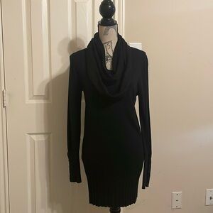 Felicity Tunic Sweater w/ Infinity Scarf-Long Sleeves w/4 Buttons at Cuffs-Small